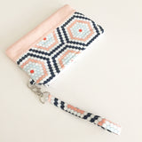 Cotton Geometric Clutch - Soul Made Boutique