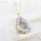 Adore Gemstone Collection - Agate Slice Necklace - Soul Made Boutique