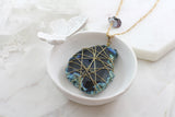 Adore Gemstone Collection - Agate Wire Wrapped Necklace - Soul Made Boutique