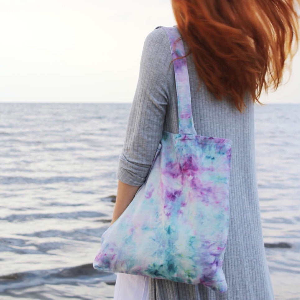 Watercolor Hand Dyed Bag