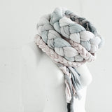 Hand Dyed Rustic Braided Scarf