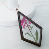 Cherish Collection - Earth’s Little Treasures - Preserved Butterflies Flowers Leaves Glass Locket Necklace