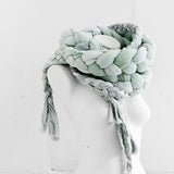 Hand Dyed Rustic Braided Scarf