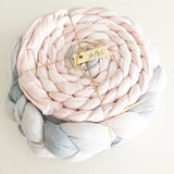 Hand Dyed Rustic Braided Scarf