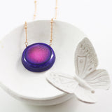 Adore Gemstone Collection - Druzy Round Necklace - Soul Made Boutique