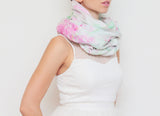 Watercolor Hand Dyed Unique Scarf