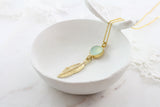 Adore Gemstone Collection - Chalcedony Pendant Necklace - Soul Made Boutique