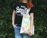 Watercolor Hand Dyed Bag