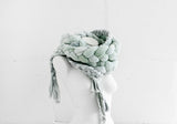 Hand Dyed Rustic Braided Scarf