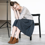 Kalinda Minimal Linen Skirt