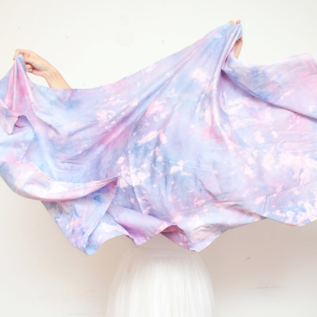 Watercolor Hand Dyed Unique Scarf