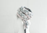 Hand Dyed Rustic Braided Scarf