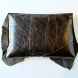 Statement Leather Hide Clutch