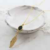 Adore Gemstone Collection - Druzy Pendant Necklace - Soul Made Boutique