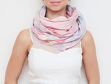 Watercolor Hand Dyed Unique Scarf