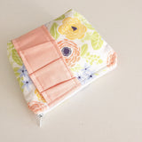 Simple Cotton Floral Clutch
