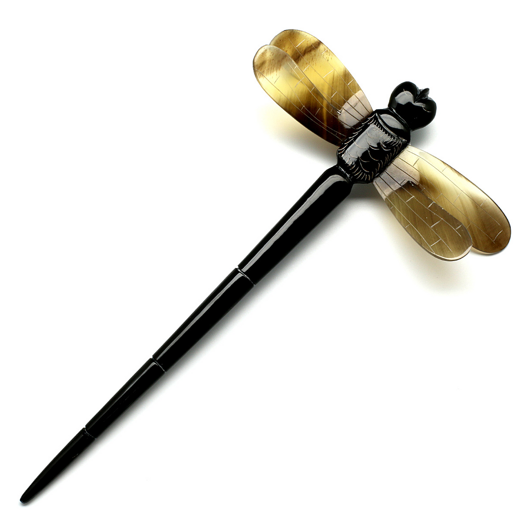 Charismatic Wanderlust Collection - Horn Hairpin Dragonfly - Soul Made Boutique