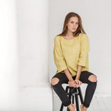 Grace Oversized Tunic Linen Top