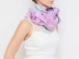 Watercolor Hand Dyed Unique Scarf