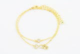 Amor Personalised Collection - Bracelet Zirconia & Infinity - Soul Made Boutique