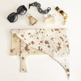 Statement Leather Hide Clutch