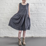 Nicole Simple Linen Dress