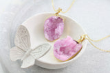 Adore Gemstone Collection - Druzy Raw Necklace - Soul Made Boutique