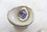 Adore Gemstone Collection - Agate Slice Necklace - Soul Made Boutique