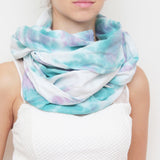 Watercolor Hand Dyed Unique Scarf