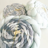 Hand Dyed Rustic Braided Scarf