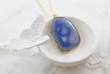 Adore Gemstone Collection - Agate Slice Necklace - Soul Made Boutique