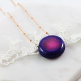 Adore Gemstone Collection - Druzy Round Necklace - Soul Made Boutique