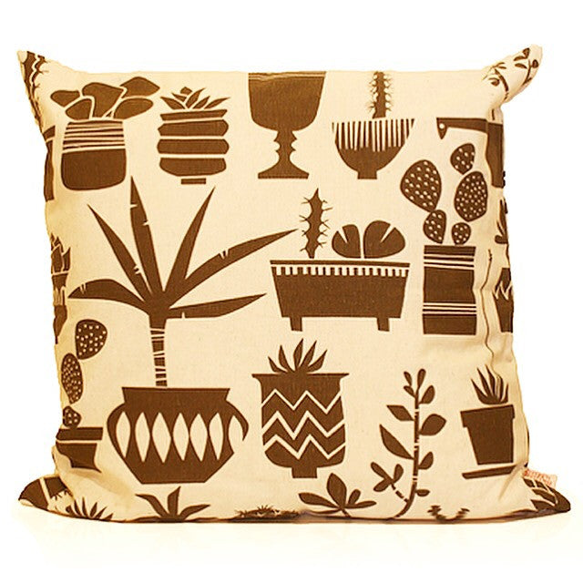 Screen Printed Cactus Cushion Cover