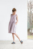 Nicole Simple Linen Dress