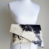 Statement Leather Hide Clutch
