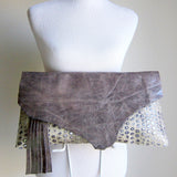 Statement Leather Hide Clutch