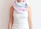 Watercolor Hand Dyed Unique Scarf