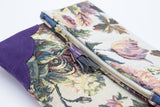 Floral Unique Leather Accents Clutch - Soul Made Boutique