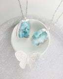 Adore Gemstone Collection - Druzy Raw Necklace - Soul Made Boutique
