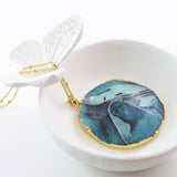 Adore Gemstone Collection - Agate Oval Necklace - Soul Made Boutique