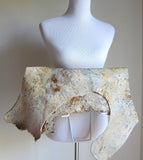 Statement Leather Hide Clutch