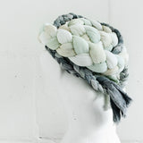 Hand Dyed Rustic Braided Scarf