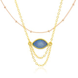 Adore Gemstone Collection - Druzy Connector Necklace - Soul Made Boutique