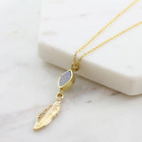 Adore Gemstone Collection - Druzy Pendant Necklace - Soul Made Boutique