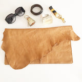 Statement Leather Hide Clutch