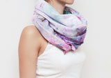 Watercolor Hand Dyed Unique Scarf