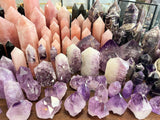 Crystal Towers - A Pink Amethyst Cherry Blossom Agate Tower