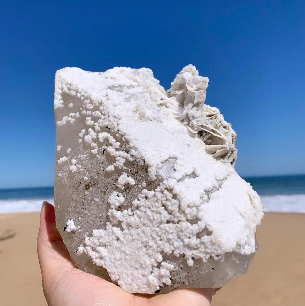 Crystal Specimens - Clear Quartz with Calcite (Troy)