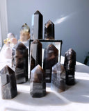 Crystal Towers - A Black Rose Quartz Tower