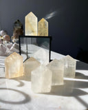 Crystal Towers - A Honey Calcite Tower